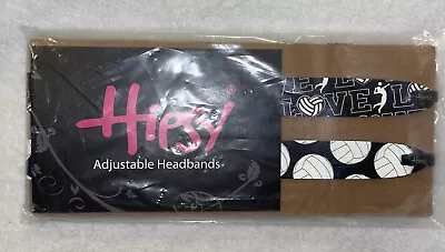 Hipsy Adj No Slip Headbands 2 Pk Volleyball Motif Ladies/Girls New In Pkg • $5