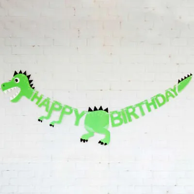 Dinosaur Happy Birthday Banner Dinosaur Themed Party Letter Banner 1.5M PARTY • $6.20