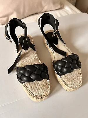 H&M Flatform Espedrille Sandals Size 4 • £3