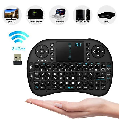 NEW Rii I8 2.4Ghz Mini Wireless Keyboard +Touchpad For PC Android Smart TV PS4 • $18.89