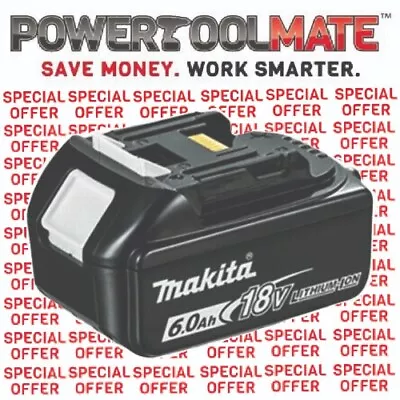 Makita Genuine BL1860 18V 6.0ah Lithium-ion LXT Battery UK • £75.99