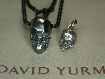 24 Grams 26  David Yurman Stainless Silver Necklace With Sterling Silver Skull  • $220