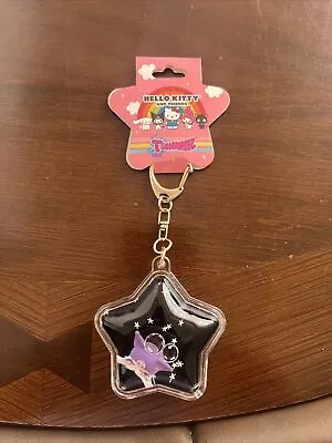 Tsunameez Sanrio Kuromi 3D Liquid Glitter Star Shaped Keychain Charm • $13.99