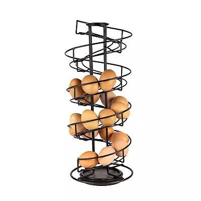 Spiral Egg Holder Kitchen Rack Egg Helter Skelter Up To 32 Eggs M&W • £18.99