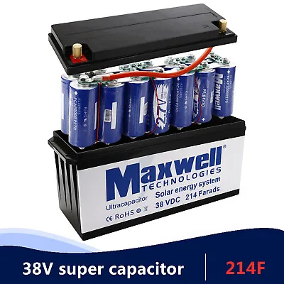 Maxwell 38v 214Farad Capacitors Car Super Capacitor Farad Module Supercapacitor • $699