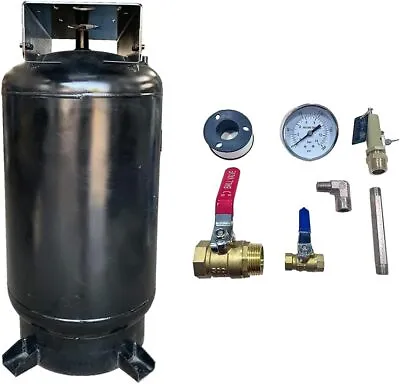 80 Gallon Industrial Air Compressor Receiver Vertical Air Tank With Parts Kit • $1159