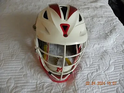 Cascade R Lacrosse Helmet White And Red Maryland Standard Size • $40