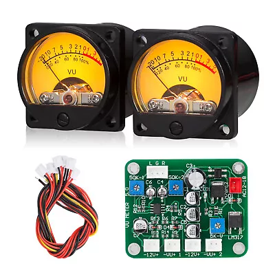 2-PACK VU Meter DB Panel Sound Level Display & Driver Board For DIY Amplifier • $39.99