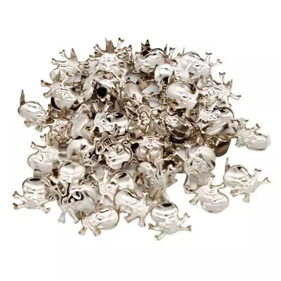 50Pcs Gothic Skeleton Skull Metal Studs Claw Rivets For DIY Leather Craft • $6.74