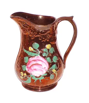 Decorative Antique Victorian Allertons Copper Lustre Ware Hand Painted Jug L@@K • £30