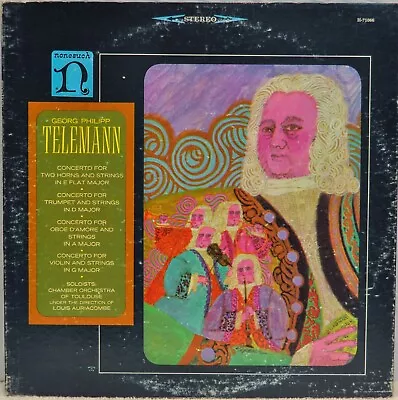 Georg Philipp Telemann: Concerto Two Horns Strings E Flat Major Nonesuch H-71066 • $16.49
