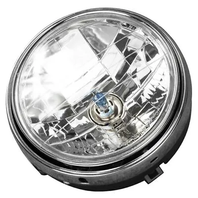 7'' Halogen Headlight Lamp Round Universal For Honda CB400 CB500 CB1300 Clear US • $37.39