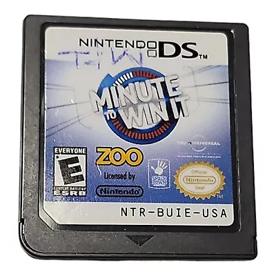 Minute To Win It (Nintendo DS 2010) Game Cartridge Only Video Game • $5.98