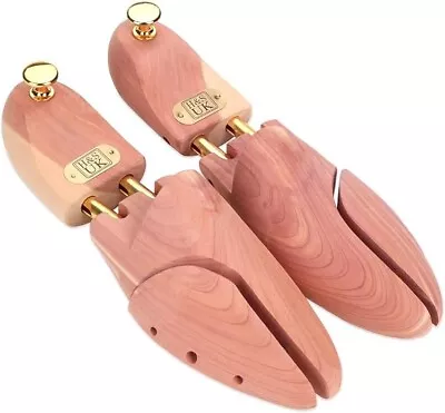 H&S Cedar Wood Stretcher Shaper Mens Shoe Tree Size EU 45-46 UK 10.5-12 • £24.95