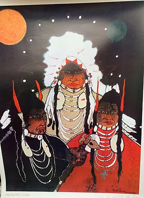 Kevin Red Star Poster Print Crow Indian Carol Thornton Gallery Santa Fe NM 1979 • $199.95