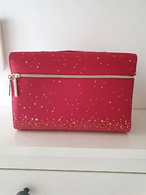 Estee Lauder  Large Red Train/Travel Make Up Bag Vanity Case • £15.99