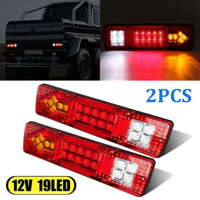$39.99 • Buy 2PC LED Waterproof Tail Light Kit For RV Camper Trailer Truck Rear Turn Signals