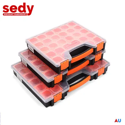 $17.99 • Buy 14 / 15 / 22 Compartments Storage Organizer Tool Box Plastic Bin Screw Case