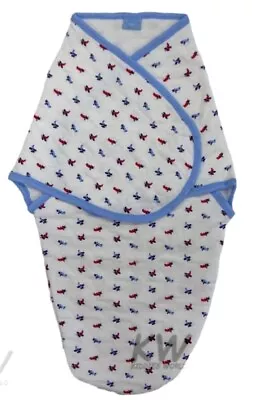 Baby Wear: Baby Boy Quilted Swaddle Wrap - Aeroplane Design. • £4.99