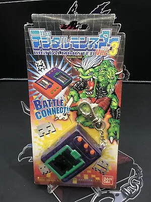 Digimon Tamagotchi ￼Version ￼3 Digital Monster V-pet 1997 Box Jap Ver.3 V3 BIB • $185