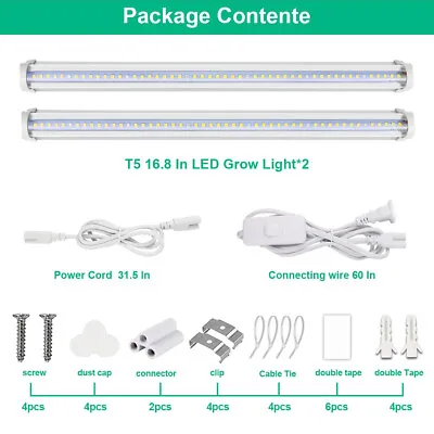 T5 LED Plant Grow Light Strip High PPFD Full Spectrum Lamp For Indoor Flower Veg • $26.31