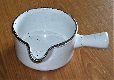 Midwinter Creation Gravy Sauce Server Stonehenge Brown Speckled England Nice   • $22.99