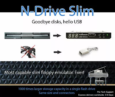 Floppy Disk USB Emulator N-Drive Slim For Yamaha MX100II DKC100R HQ300SX PPG100R • $453.96