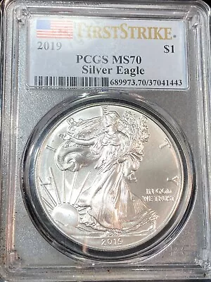 2019 Silver Eagle PCGS MS70 White No Spots Best Price Ebay* CHRC • $54.99