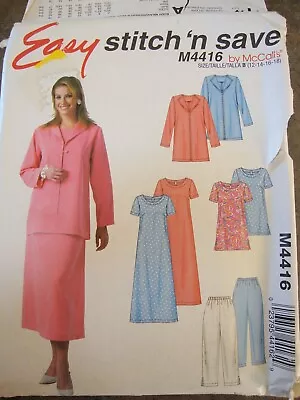 McCALLS 4416 SEW PATTERN NEW UNCUT MISSES JACKET Dress Pants Sz 12-18 OOP 2004 • $6.79