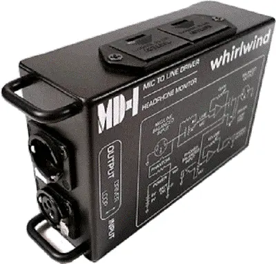 Whirlwind MD-1 Portable Headphone Preamp Line Driver Monitor Studio Grade USA • $499