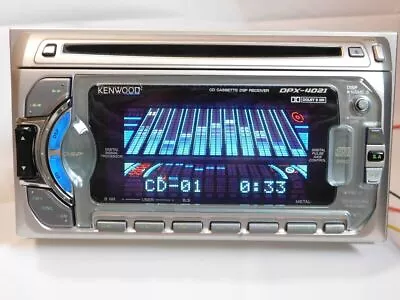 KENWOOD DPX-4021 Car Audio CD Cassette DSP Receiver Silver Used • $216.18