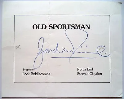£30 • Buy OLYMPIC GAMES 1956 GORDON PIRIE 5000m SILVER MEDAL WINNER ORIGINAL INK AUTOGRAPH