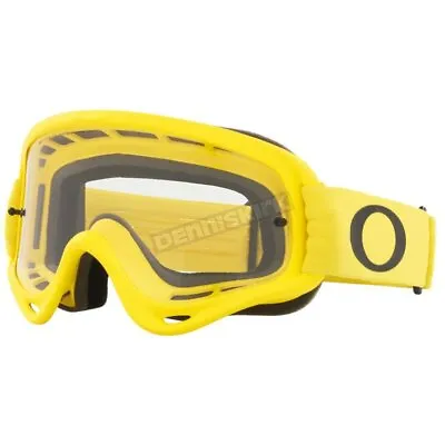 Oakley Yellow O-Frame MX Moto Goggles W/Clear Lens-0OO7029 702965 • $49