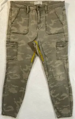 Mudd Womens Utility Jeggings Camouflage Stretch Pockets High Rise Denim 15 • $7.99