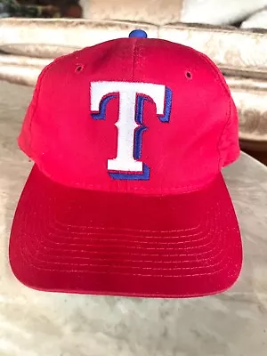 Vintage Texas Rangers Sports Specialties Plain Logo Snapback Hat Youngan • $27