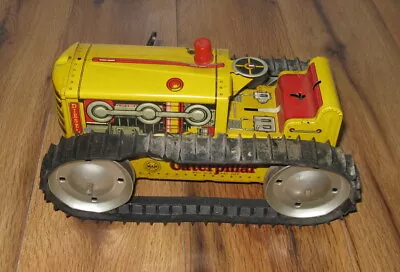 VTG 1940s 50s Marx Tin Litho Wind Up Heavy Duty Diesel Caterpillar Toy Tractor • $99.99