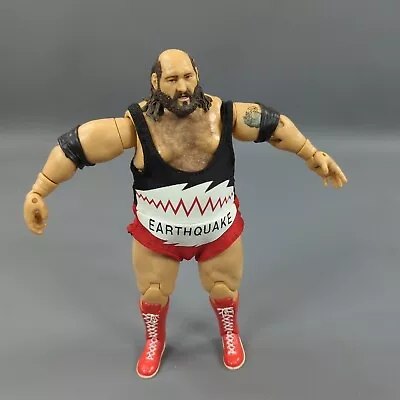 Vintage WWE Earthquake Wrestling Figure Jakks Flocked Hairy Chest 18 CM 2003 • $29.99