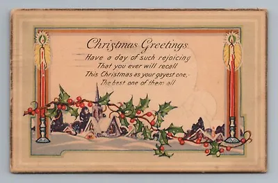 Christmas Greeting Vintage Postcard • $1.75