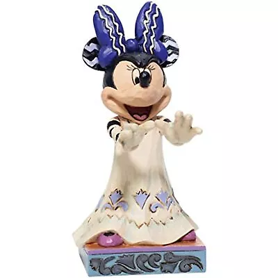 Jim Shore Disney Traditions Halloween Bride Of Frankenstein Minnie Mouse 5.31  • $40.89