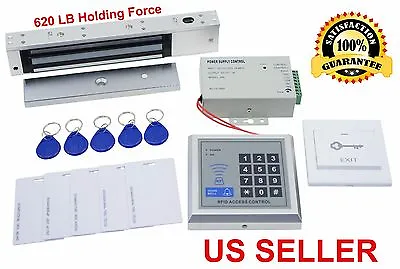 Full Set RFID Door Lock Magnetic Access Control KIT ID Card 620LB Force System 7 • $699.99