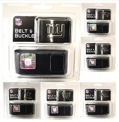 NFL Belt And Buckle - Upto 46 In Waist - Brand New Various Teams • $15.69