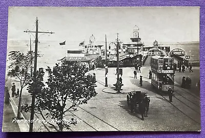 £5 • Buy WIRRAL NEW BRIGHTON PIER Ferry Tram Horse Cart RP REAL PHOTO Postcard C.1908