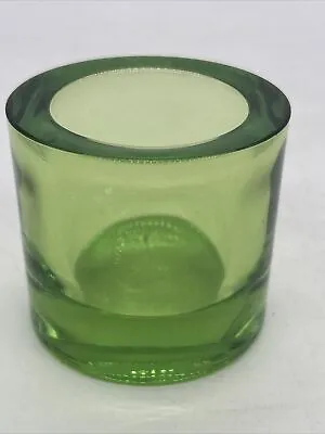 Iittala Marimekko Kivi Green Candle Holder Glass 60mm Heikki Orvola (no Label) • $73.65