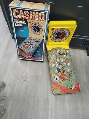 Vintage MARX Casino Pinball Game No 2857 Las Vegas W Box Bagatelle 1960's Toy • $47.59