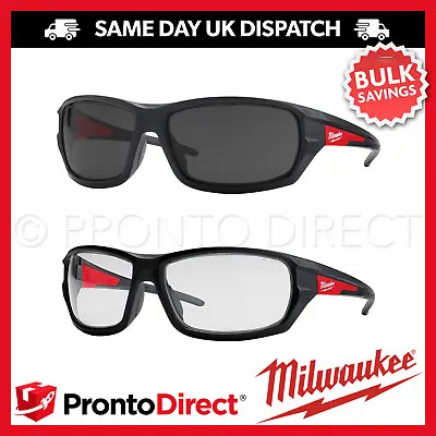 £18.99 • Buy Milwaukee Safety Glasses Performance Specs Spectacles Clear Tinted Anti-Scratch