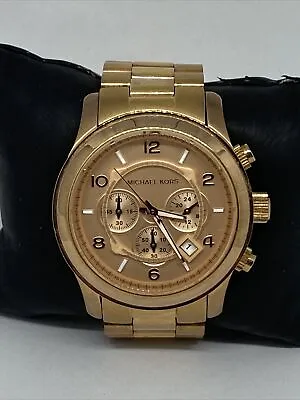 Michael Kors Runway MK8096 Womens Stainless Steel Analog Dial Quartz Watch MP816 • $59.99