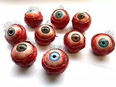 POPPED OUT Severed Eyeball Halloween Prop Horror Gore Movie Zombie Eye Ball  • £8.99