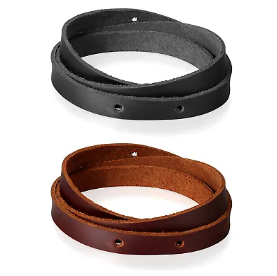 Men Retro Punk Multilayer Leather Wrap Cuff Bangle Bracelet Wristband Adjustable • $7.99