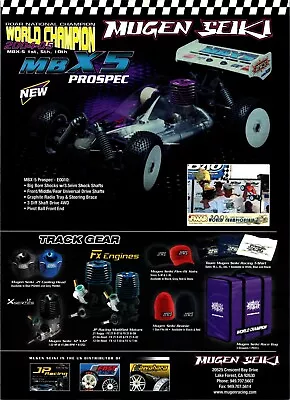 Mugen Seiki MB X5 Prospec E0010 RC Car Print Ad Wall Art Decor IFMAR Champion • $17.99