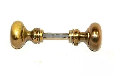 Antique Wrought Mixed Brass Door Knob Pair French Curve Petite By P. & F. Corbin • $45